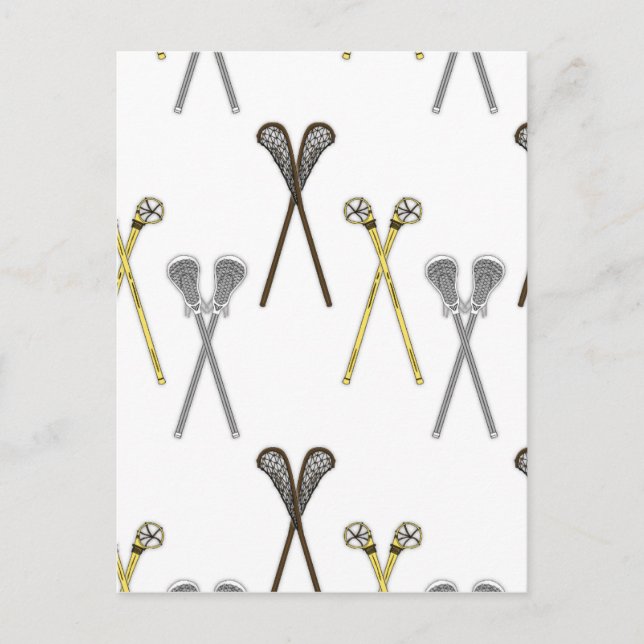 Lacrosse Sticks Postcard (Front)