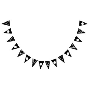 Lacrosse Team Black Bunting Flags