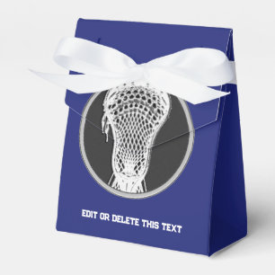 Lacrosse Team Blue Favor Boxes