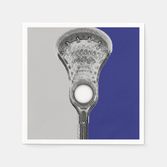 Lacrosse Team Blue Napkins (Front)