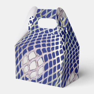 Lacrosse Team Blue Party Favor Boxes