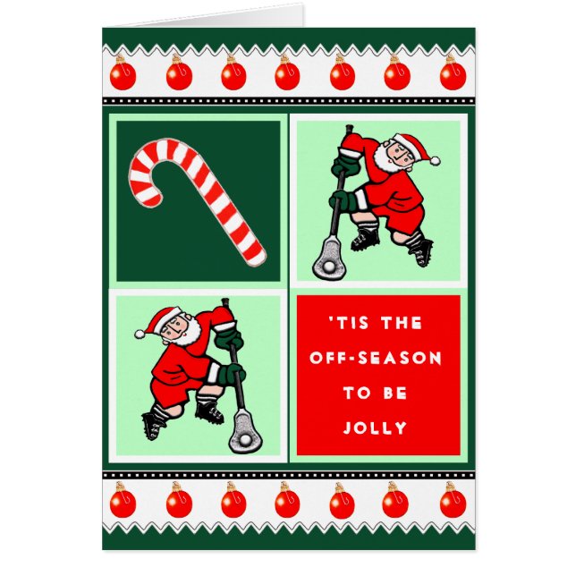 Lacrosse Team Christmas Cards (Front)