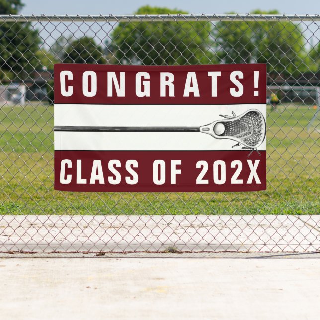 Lacrosse Team Congrats Banner (Insitu)