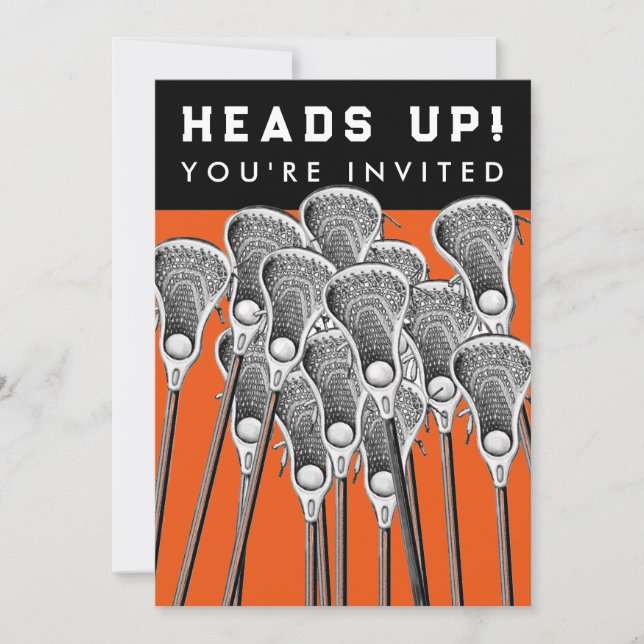 Lacrosse Team Event Invitations (Front)