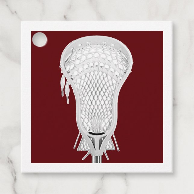 Lacrosse Team Favor Tags (Front)