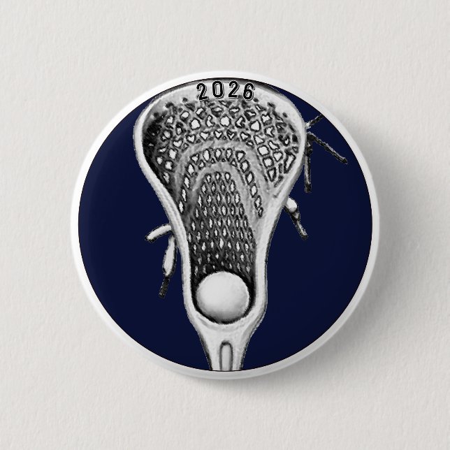 Lacrosse Team Gifts Button (Front)