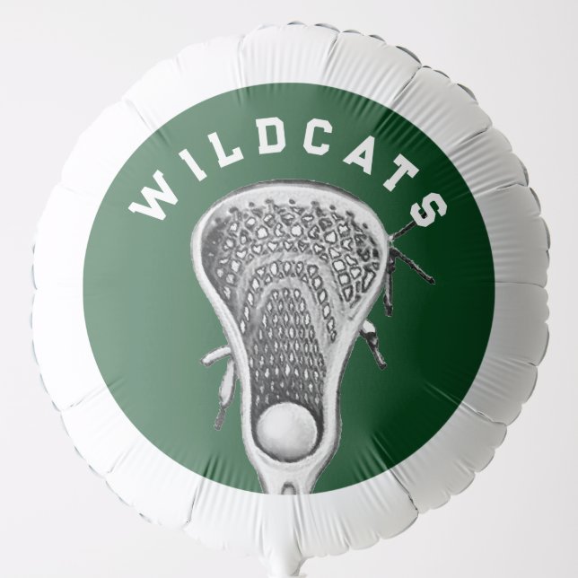 Lacrosse Team Green Balloon (Front)