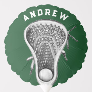 Lacrosse Team Green Balloon