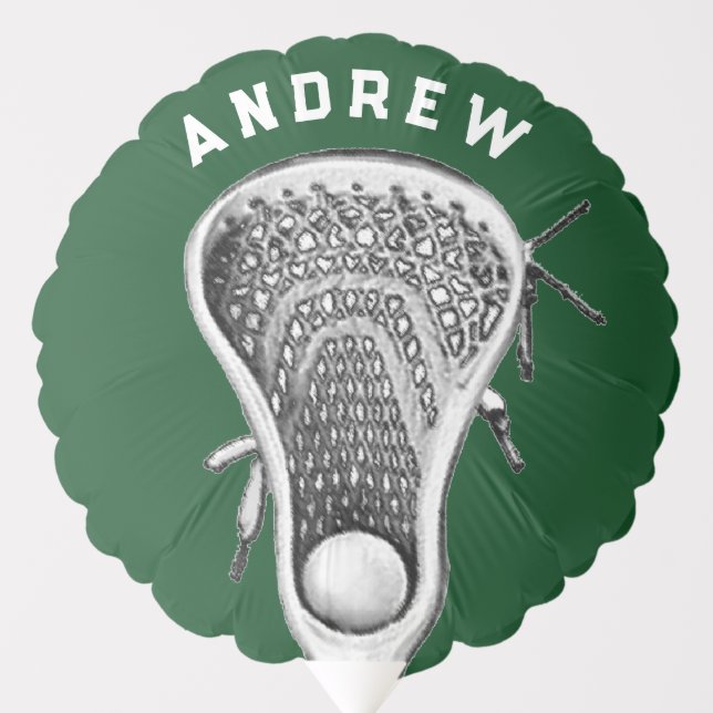 Lacrosse Team Green Balloon (Front)