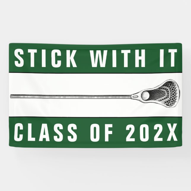 Lacrosse Team Green Banner (Horizontal)