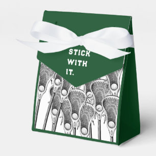 Lacrosse Team Green Favor Box
