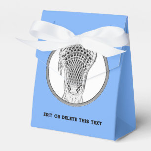 Lacrosse Team Light Blue Favor Boxes