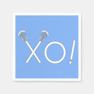 Lacrosse Team Light Blue Napkins