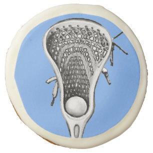 Lacrosse Team Light Blue Sugar Cookie