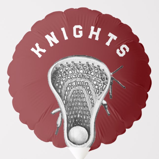 Lacrosse Team Maroon Balloon (Front)