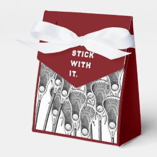 Lacrosse Team Maroon Favor Box