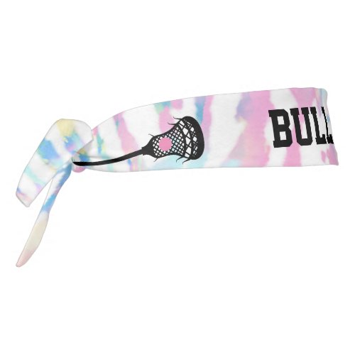Lacrosse Team Name Personalized Custom  Tie Headband