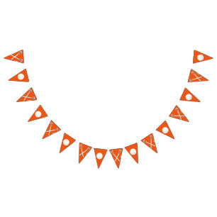 Lacrosse Team Orange Bunting Flags