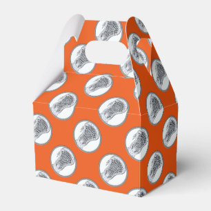 Lacrosse Team Orange Favor Box