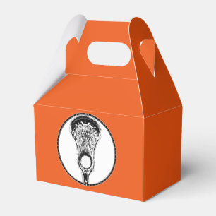 Lacrosse Team Orange Favor Box