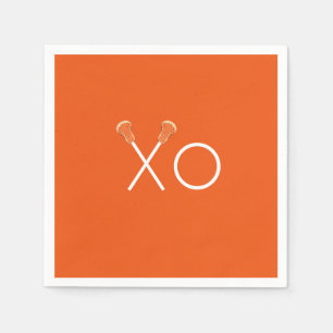 Lacrosse Team Orange Napkins