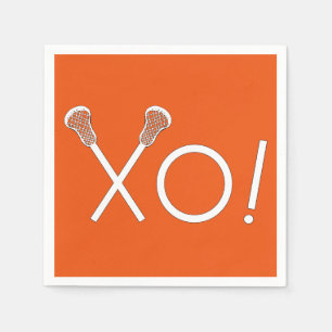 Lacrosse Team Orange Napkins