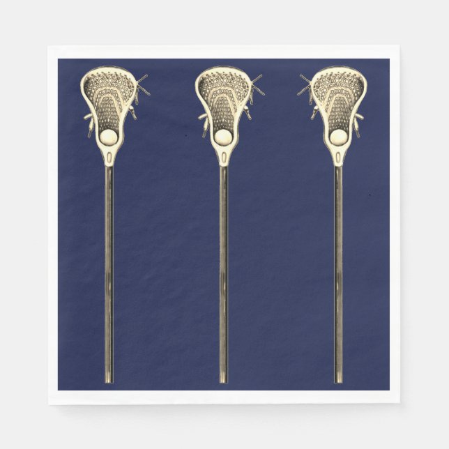 Lacrosse Team Party Napkins (Front)