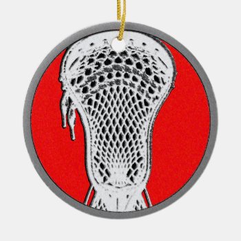Lacrosse Team Player Award Ceramic Ornament by lacrosseshop at Zazzle