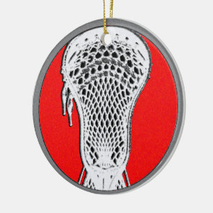 Lacrosse Team Player Award Ceramic Ornament