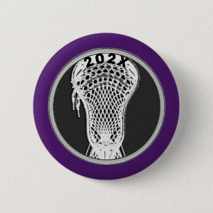 Lacrosse Team Player Keepsake Gift Button