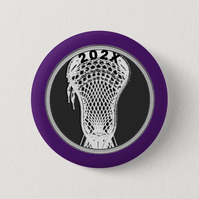 Lacrosse Team Player Keepsake Gift Button (Front)