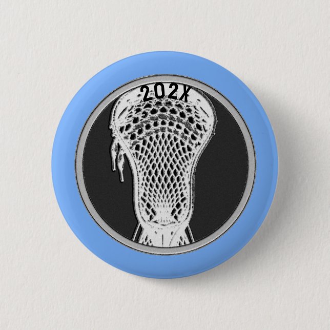 Lacrosse Team Player Keepsake Gift Button (Front)