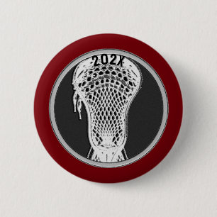 Lacrosse Team Player Keepsake Gift Button