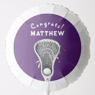 Lacrosse Team Purple Balloon