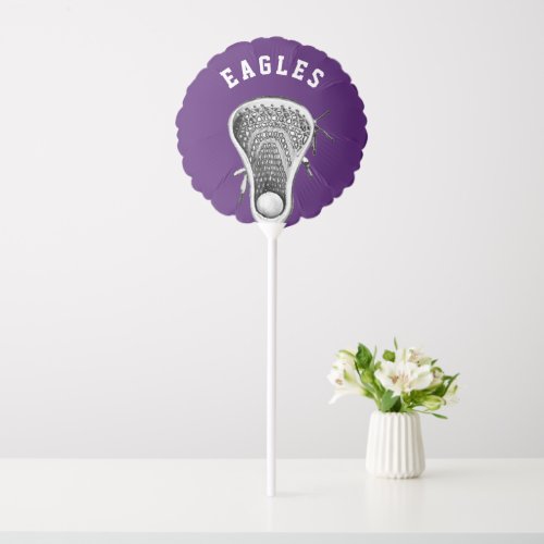 Lacrosse Team Purple Balloon