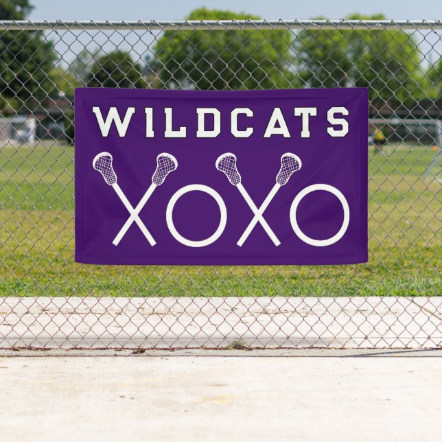 Lacrosse Team Purple Banner (Insitu)