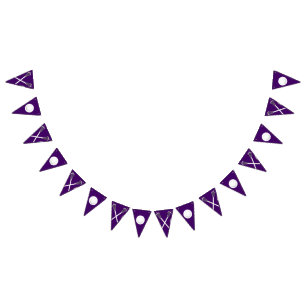Lacrosse Team Purple Bunting Flags