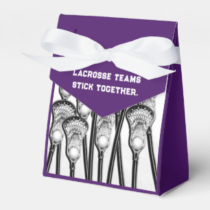 Lacrosse Team Purple Favor Box