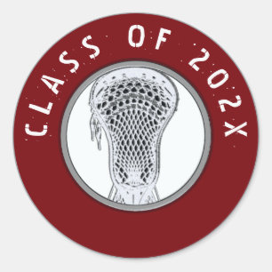 Lacrosse Team Senior Night Classic Round Sticker