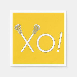 Lacrosse Team Yellow Napkins