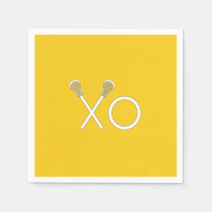 Lacrosse Team Yellow Napkins