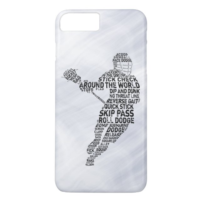 Lacrosse Typography Design Phone Cover (Back)