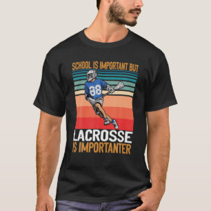 Lacrosse Vintage Retro Lacrosse Stick Sun Gift T-Shirt