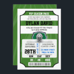 LACROSSE VIP TICKET Bar Bat Mitzvah Invitation<br><div class="desc">Did you know you can make this invite ANY color you want by simply changing the background color! 
Email me requests at marlalove@hotmail.com</div>