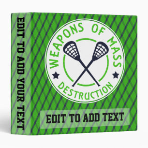 Lacrosse Weapons of Destruction Album Binder