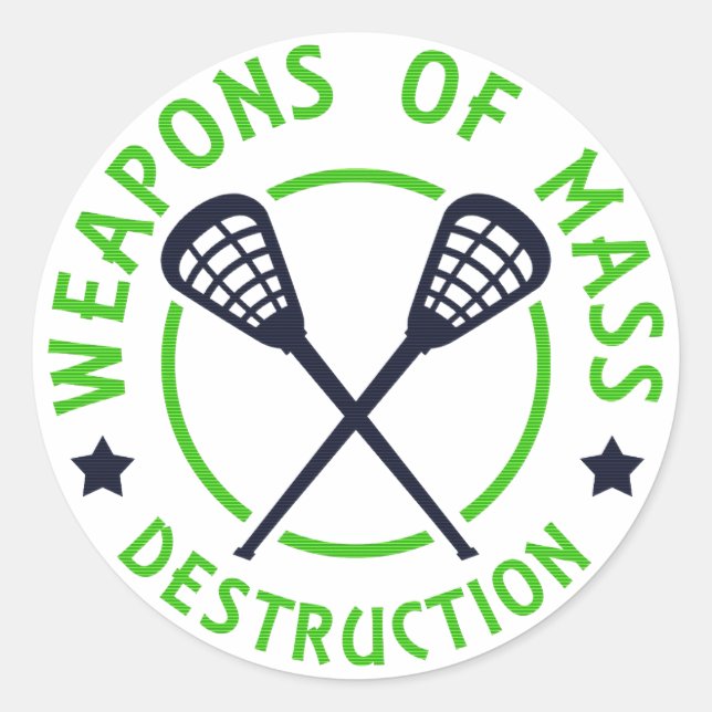 Lacrosse Weapons of Destruction Sticker (Front)
