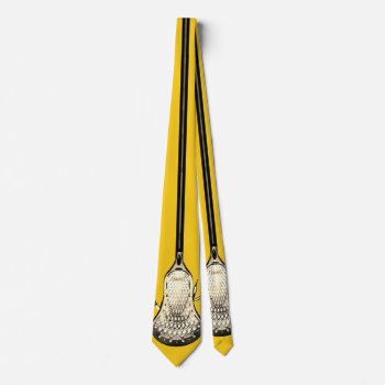 Lacrosse Yellow Gold Neck Tie by lacrosseshop at Zazzle