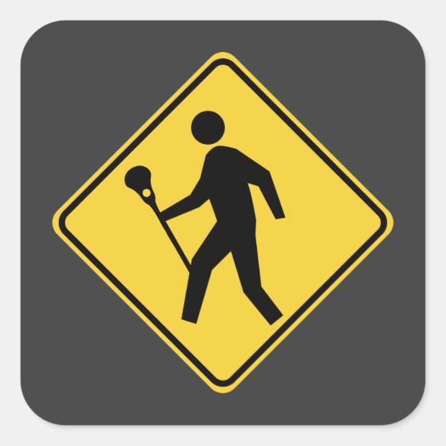 Lacrossing Square Sticker (Front)