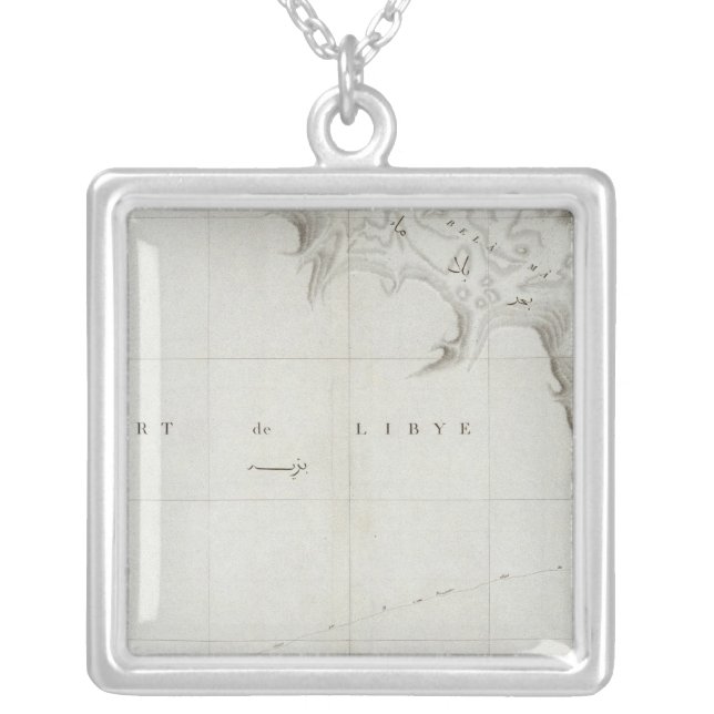 Lacs Natroun, Egypt Silver Plated Necklace (Front)