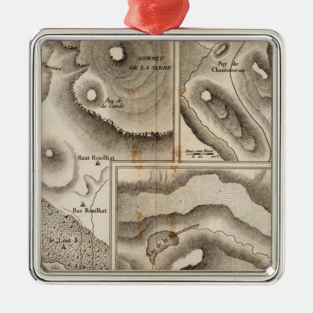Lacs volcaniques metal ornament (Front)